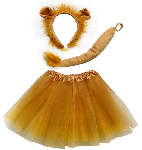 Adult Or Plus Size Lion Costume With Tutu Skirt Ears Tail Sydney So