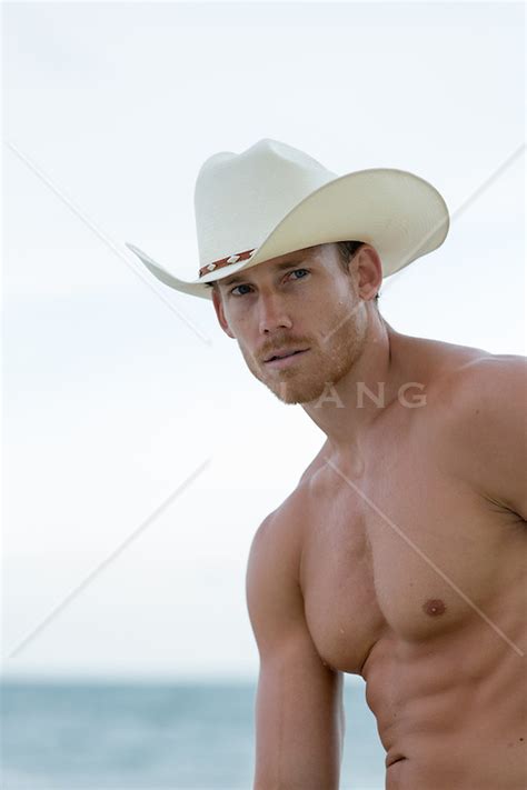 Hot Shirtless Cowboy Outdoors Rob Lang Images