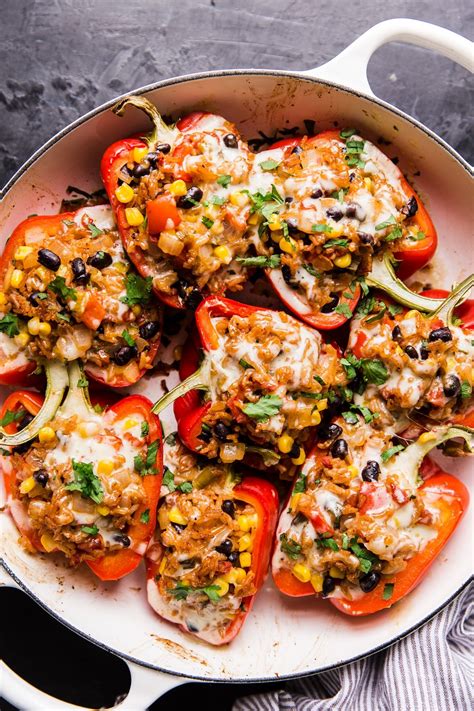 Vegetarian Stuffed Peppers The Modern Proper Recipe Healthy