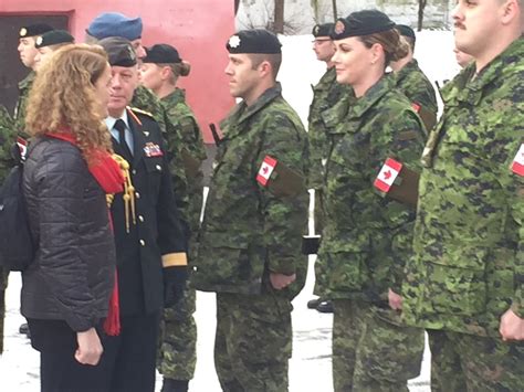 Ggjuliepayette Reviewing Canada Troops On Parade At Military Police