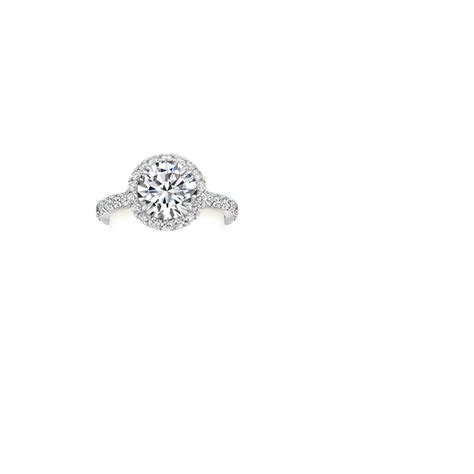 Platinum Luxe Sienna Halo Diamond Ring (3/4 ct. tw.) | Halo diamond ring, Halo diamond, Diamond ...