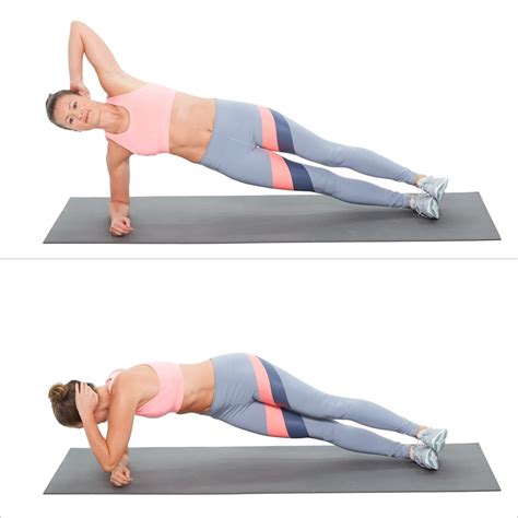 Side Elbow Plank With A Twist 20 Minute Total Body Workout Popsugar