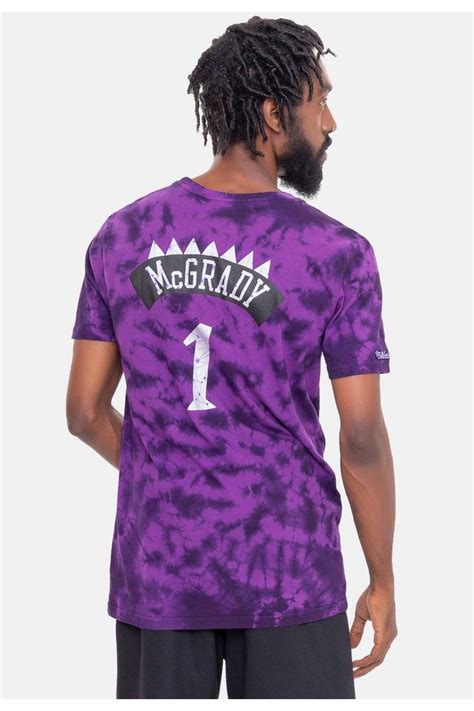 Camiseta Mitchell And Ness Galaxy Tie Dye Toronto Raptors Tracy Mc Grady
