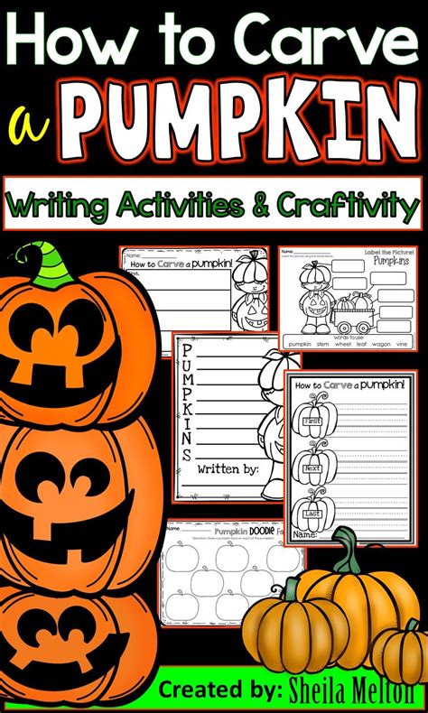 How To Carve A Pumpkin Writing Activity Writing Activities Writing