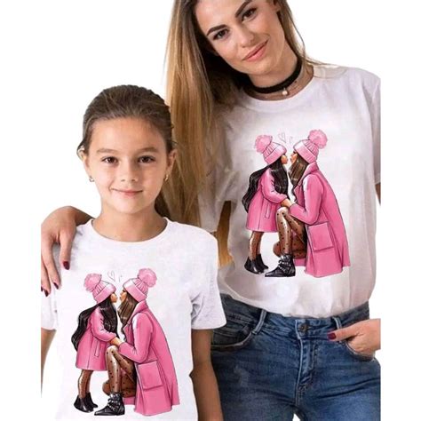 mom and daughter set tshirt twinning set shopee philippines