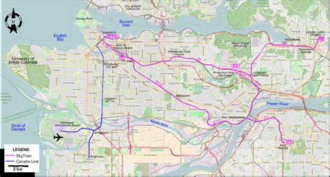 30 Vancouver Sky Train Map