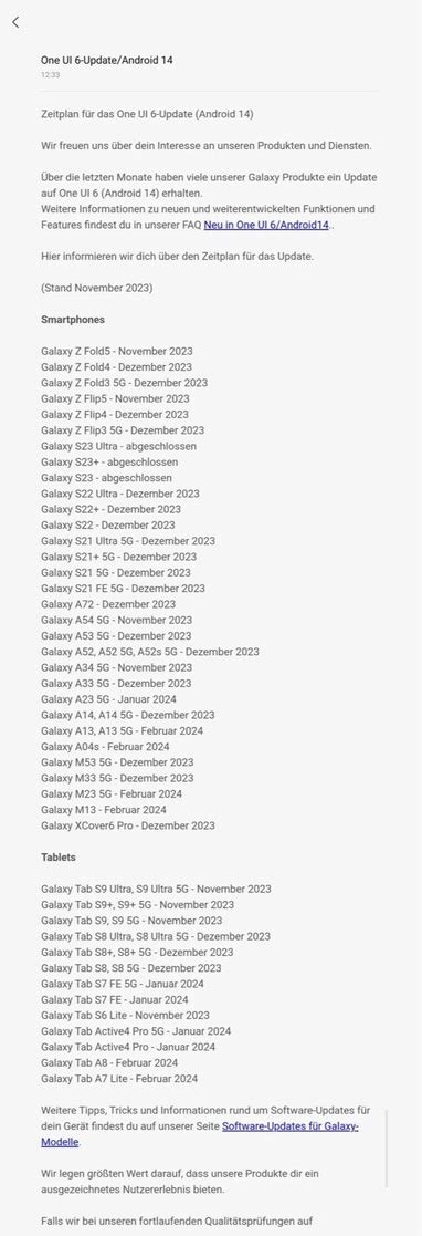 Samsung Publie Le Calendrier De Sortie De Android Et De One Ui