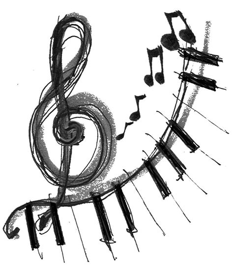 Drawings Of Music Notes