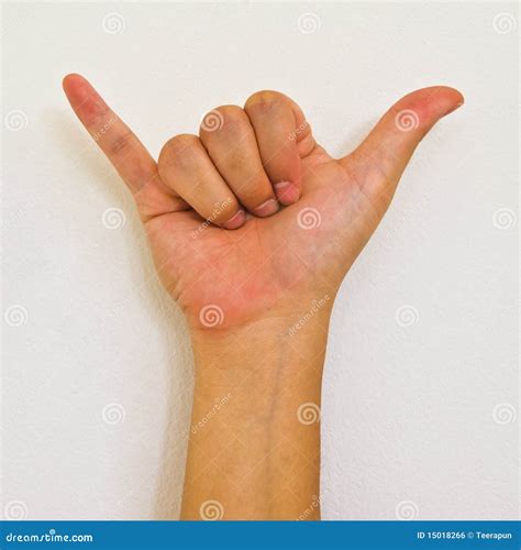 Hand Sign Stock Photo Image Of Symbol Call Signal 15018266