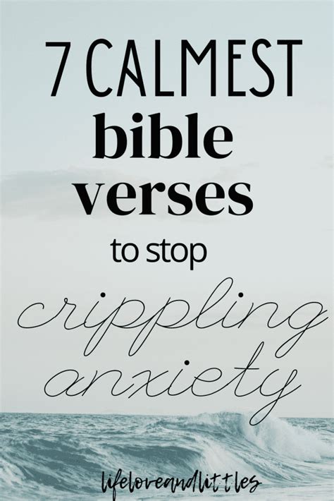 The 7 Calmest Bible Verses To Help Crippling Anxiety Joy In His Grace