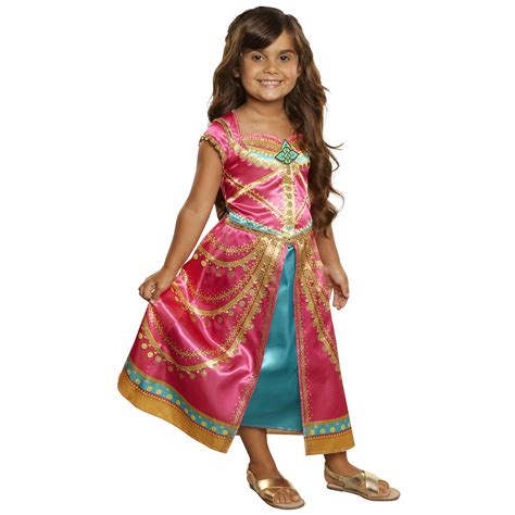 Buy Disney Aladdin Jasmine Dress Costume Pink Fuchsia Outfit Online At
