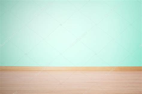 Background Blank Wall And Floor In A Blue Green Color