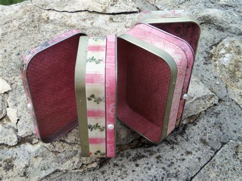 Altered Altoid Three Tins Pink Treasure Jewelry Box Keepsake