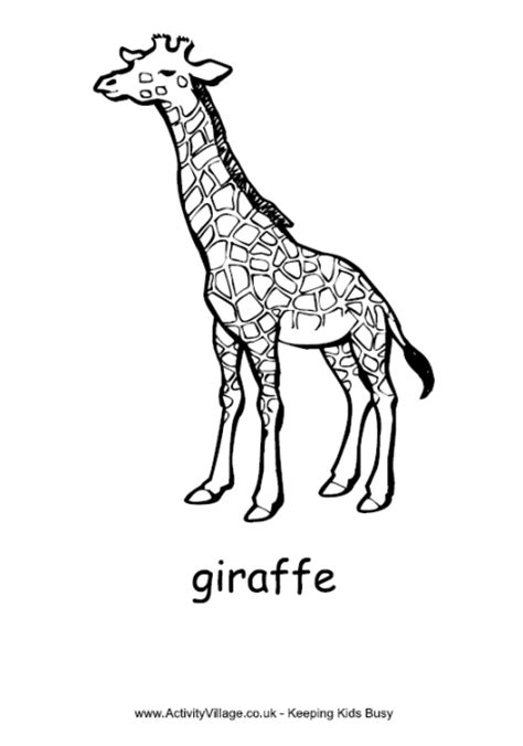 Gambar African Animal Colouring Pages Giraffe Page Coloring Elephants