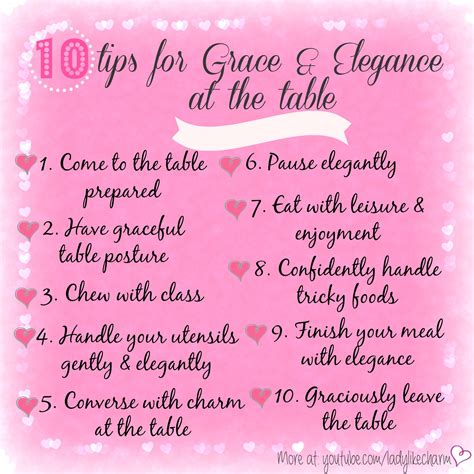 10 Tips For Being Graceful And Elegant At The Table These Are Very