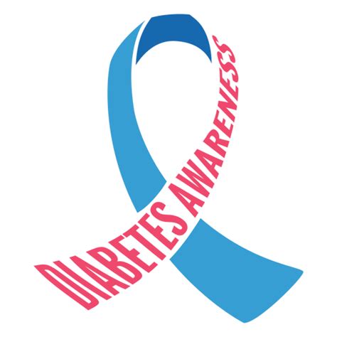 Diabetes Awareness Ribbon Drop Badge Sticker Png And Svg Design For T Shirts