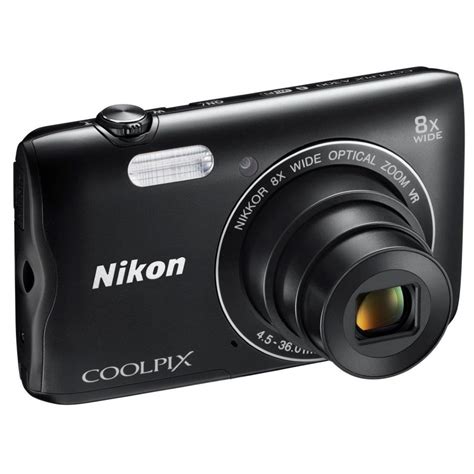 Appareil Compact Numérique Nikon Coolpix A300 Noir 201mpx Zoom 8x