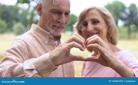 Heart Gesture Sending Love Romantic Emotion Stock Photography