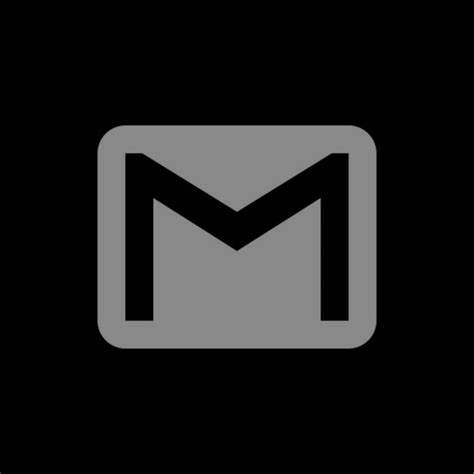App Icon Black And Grey Gmail Em 2021 Aplicativos