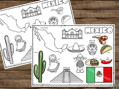 Free Printable Mexico Coloring Sheets For Toddler Preschool Pre K