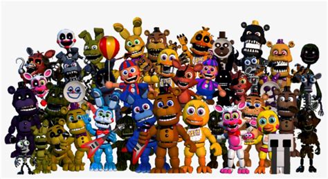 But not all the names are easy to see. Fnaf All Characters Png & Free Fnaf All Characters.png ...