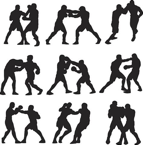 Best Black And White Boxing Illustrations Royalty Free Vector Graphics