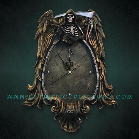 Grim Reaper Wall Hanging Clock