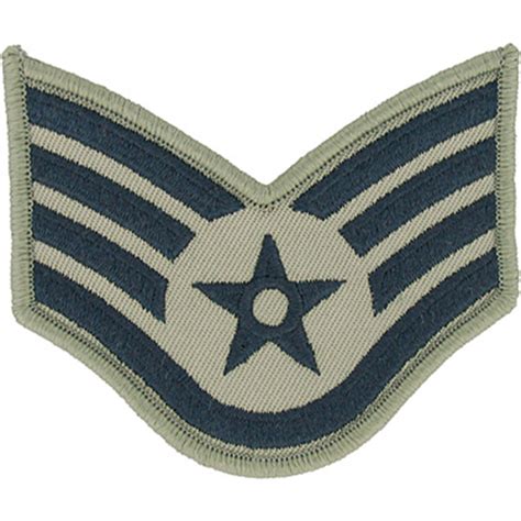 Air Force Rank Ssgt E 5 Subdued Large Abu Rank And Insignia