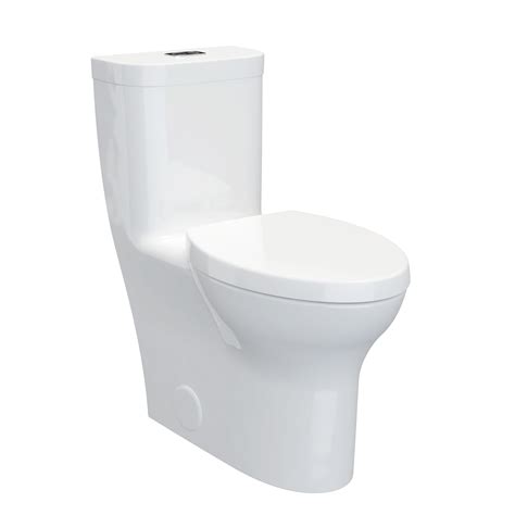 Equility One Piece Dual Flush Chair Height Elongated Toilet With Seat