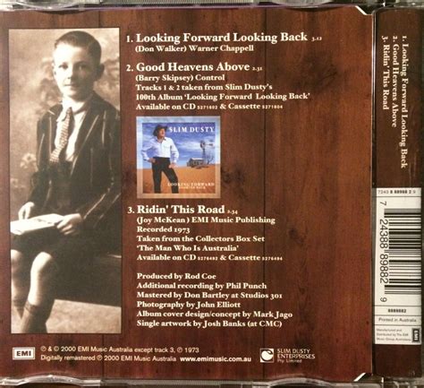 Slim Dusty Rare Looking Forward Looking Back Promo Issue Cd Single 2000