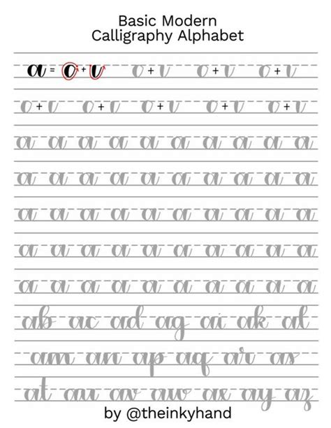Printable Calligraphy Letters Practice Sheets Bmp Hose