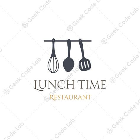 Lunch Time Free Kitchen Logo Designs Geek Code Lab