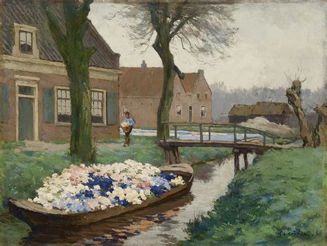 Anton Koster Paintings Prev For Sale Transporting Hyacinths