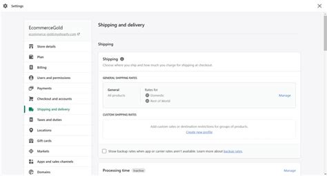 How To Set Up Shipping On Shopify Ecommercegold