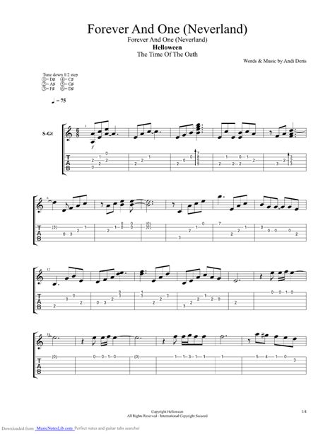 Laid by james guitar lesson tutorial easy beginner song 3 chords how to play. Forever and One Neverland guitar pro tab by Helloween ...