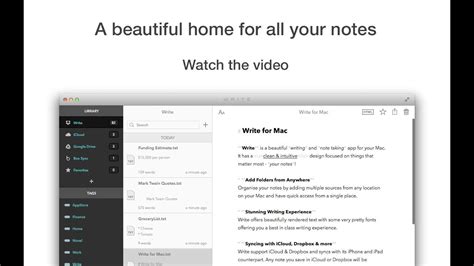 Os x 10.9 or later). Write - A Note Taking and Markdown Writing App for iOS and ...