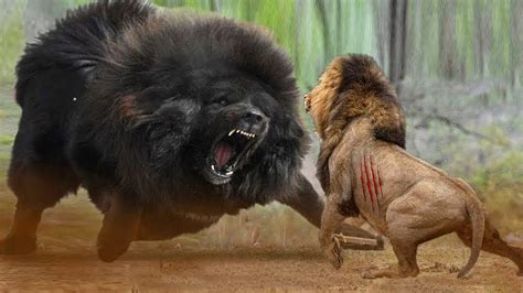 Lion Vs Tibetan Mastiff Video Tibetan Mastiff Vs Lion In A Real Fight