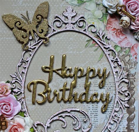 Corina Finley Designs Golden Birthday Card