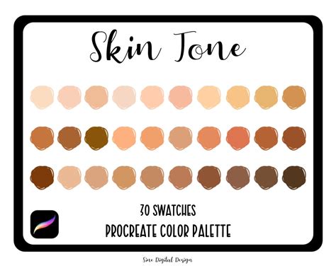 Tan Skin Color Palette Procreate Pin On Procreate Color Palettes