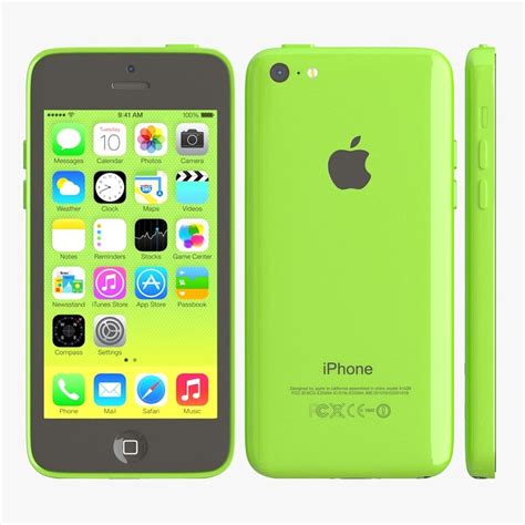 3ds Apple Iphone 5c Green
