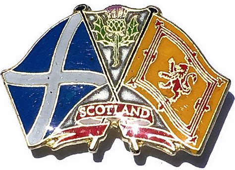 Emblems Ts Scotland St Andrews Cross And Scottish Lion