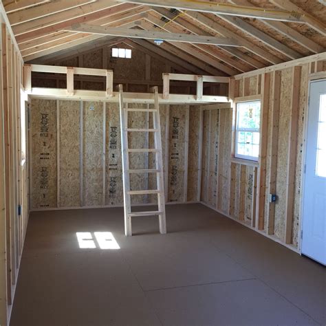 Our lofted cabin is one of our most popular models. 12x24 Cabin just completed & ready for delivery! This Cabin had these great features installed ...