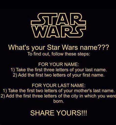 Star Wars Name Generator Character Name Generators Know Your Meme