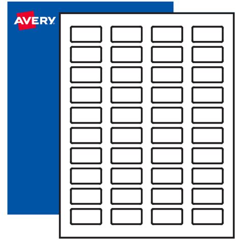 34 X 1 12 Printable Rectangle Labels In 25 Materials Avery