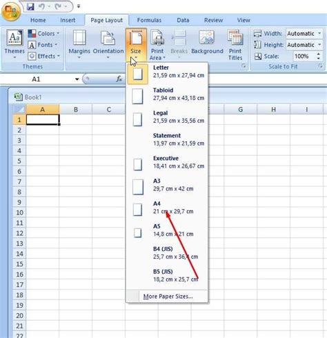 Cara Mengatur Ukuran Kertas Di Excel