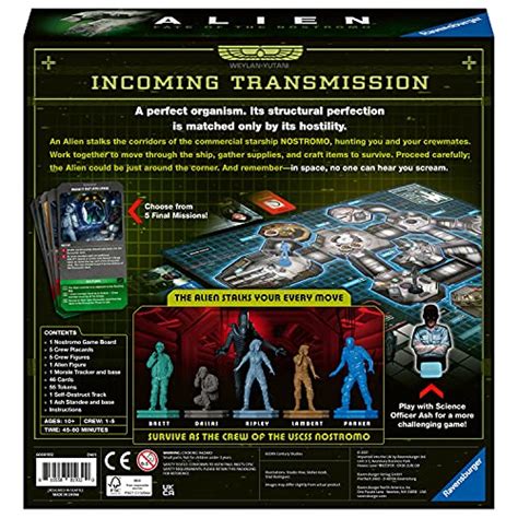 Ravensburger Alien Fate Of The Nostromo Board Game For Ages 10 And Up