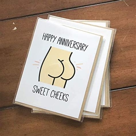 The birthday gift with options. Amazon.com: Anniversary Card, Happy Anniversary Sweet Cheeks Greeting Card, Funny Gift for ...