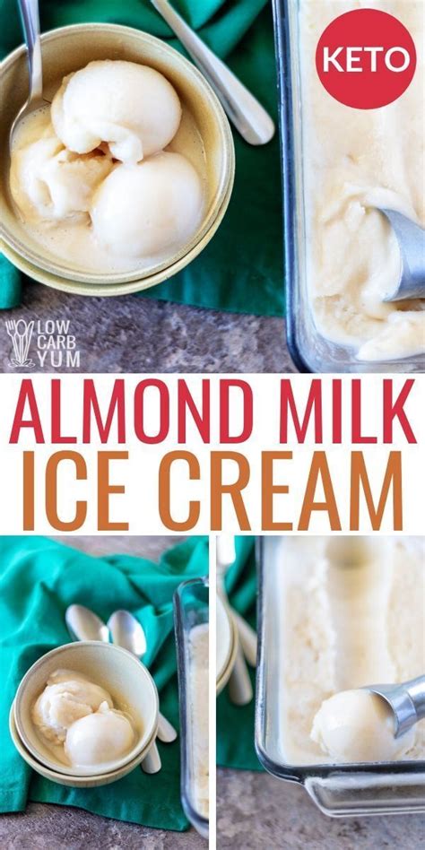 An Easy Dairy Free Ice Cream Recipe With Almond Milk It S A Keto Dairy