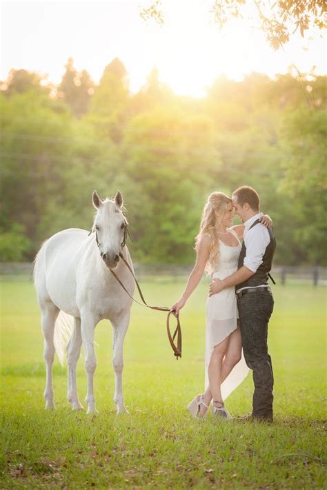 White Horse Sunset Engagement Photo By Eternal Light Photography
