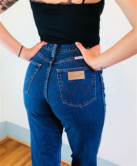 Vintage Wranglers High Rise 80s Mom Jeans Womens Western Cut